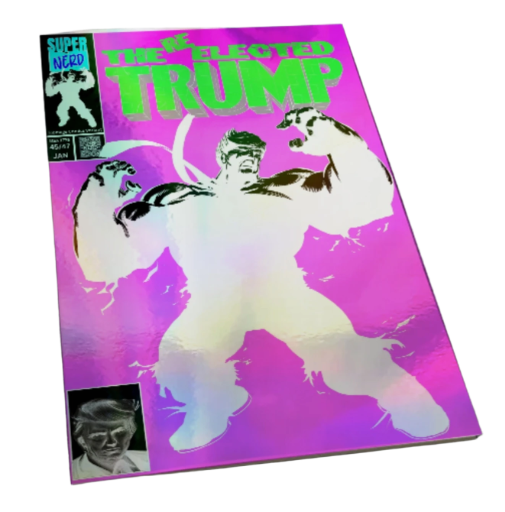 Hulk 377 PINK /25 HOLOFOIL RAINBOW Trump Homage COMIC