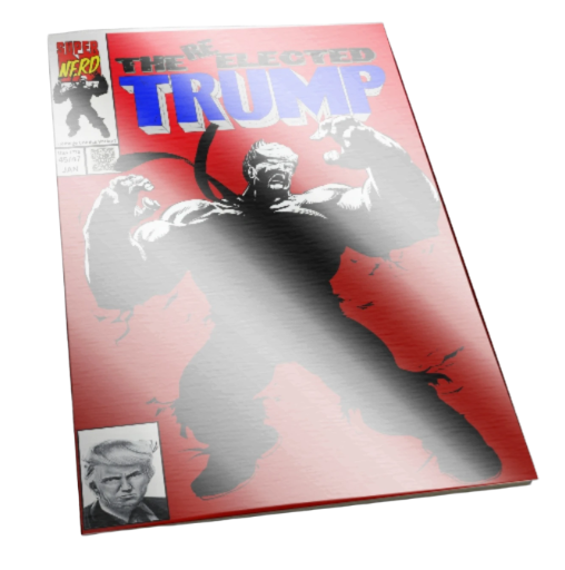 Hulk 377 RED /25 STERLING FOIL Trump Homage COMIC