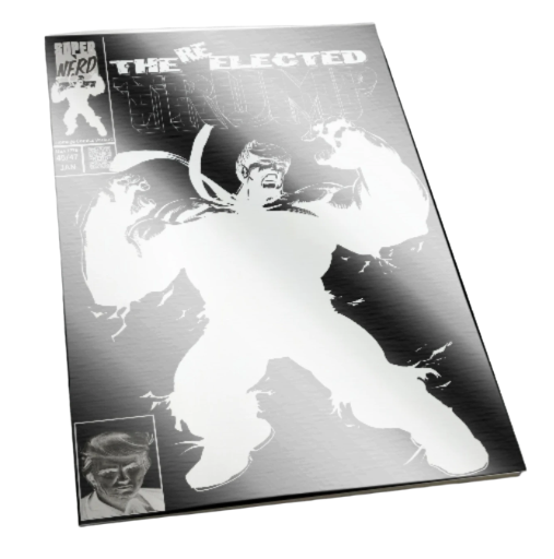 Hulk 377 NEGATIVE /25 STERLING FOIL Trump Homage COMIC