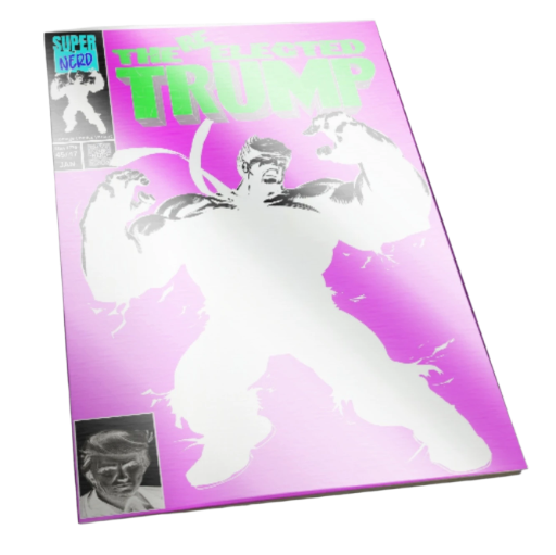 Hulk 377 PINK /25 STERLING FOIL Trump Homage COMIC