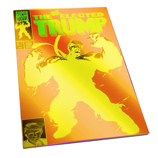 Hulk 377 PINK /25 24k GOLD FOIL Trump Homage COMIC