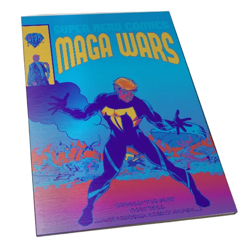 SECRET WARS 8 MAGA WARS TRUMP HOMAGE HEATWAVE SILVER METAL limited to 20 copies