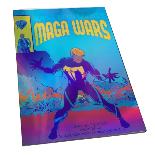 SECRET WARS 8 MAGA WARS TRUMP HOMAGE HEATWAVE RAINBOW HOLOFOIL limited to 25 copies