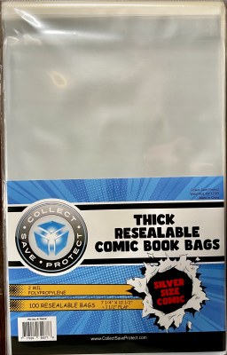 1000ct Silver 7.25 Resealable Thick Bags and 1000ct Boards - FREE SHIPPING!!!