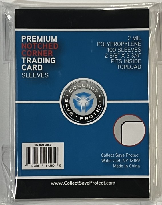 CSP CARD SLEEVES NOTCHED 100CT 340 PACKS