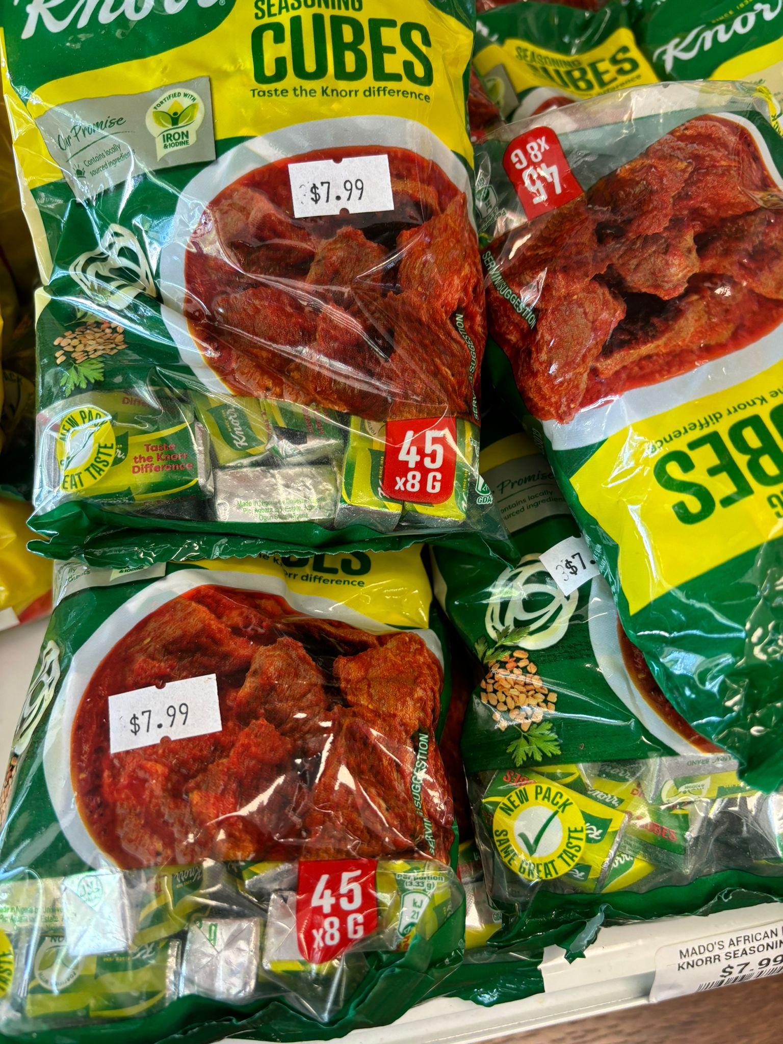 Knorr seasoning cubes