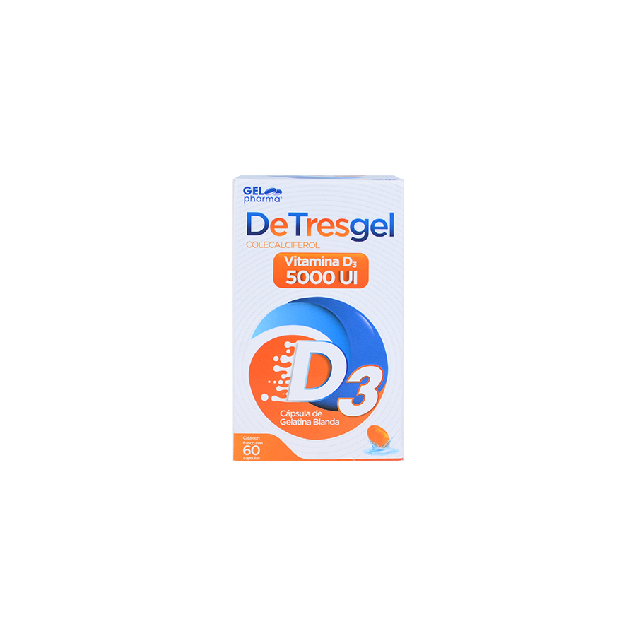 DETRESGEL (VITAMINA D3 5000UI) 60CAPS