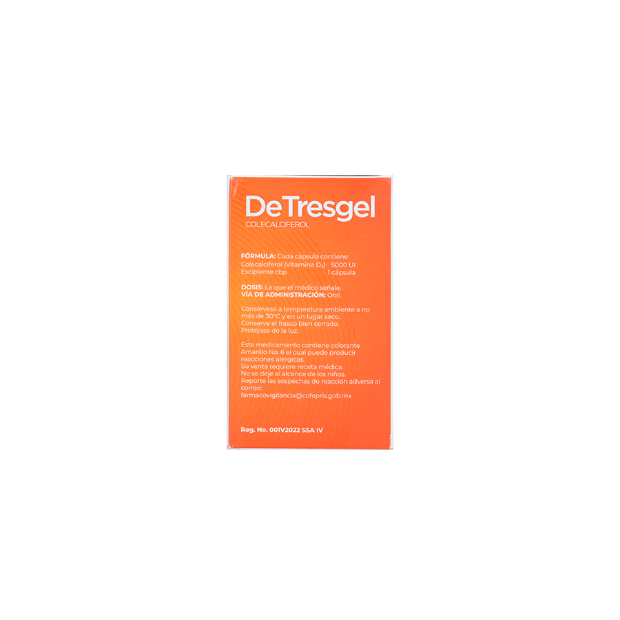 DETRESGEL (VITAMINA D3 5000UI) 60CAPS