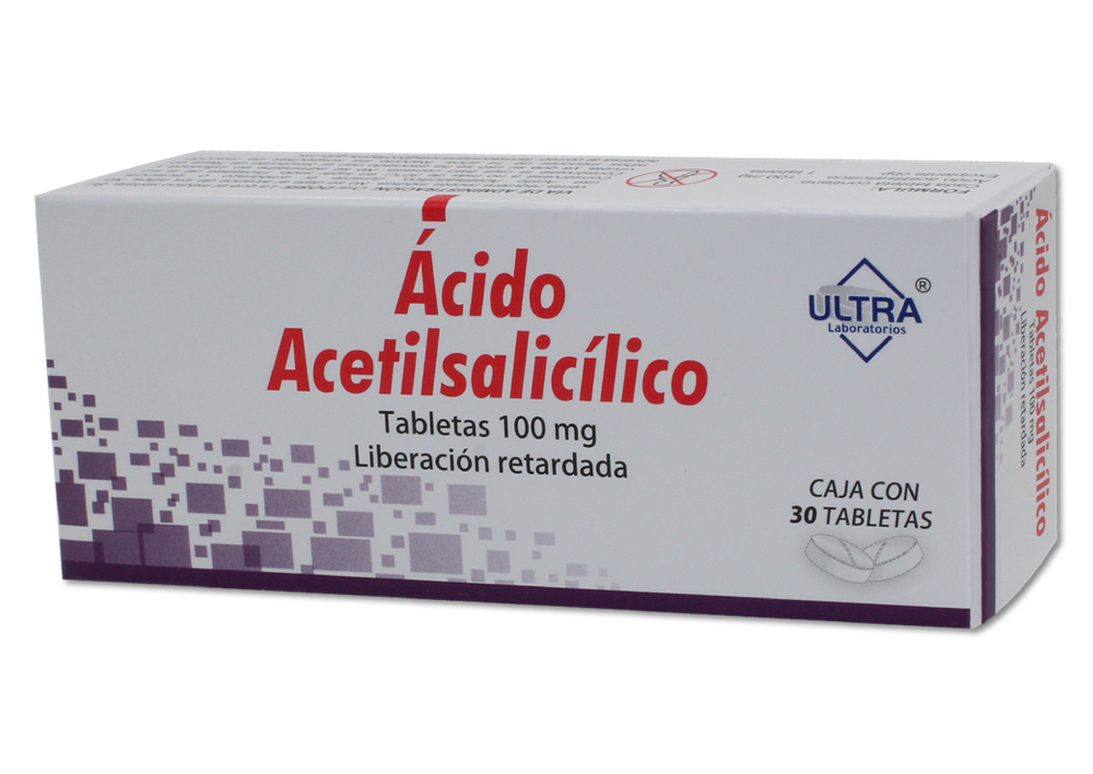 ACIDO ACETILSALICILICO 30 TAB 100 MG