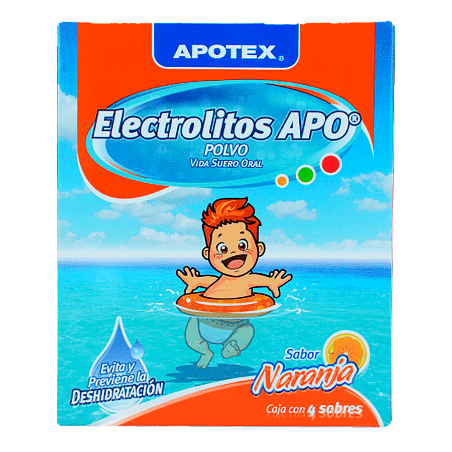 ELECTROLITOS APO NARANJA 4SOBRES POL