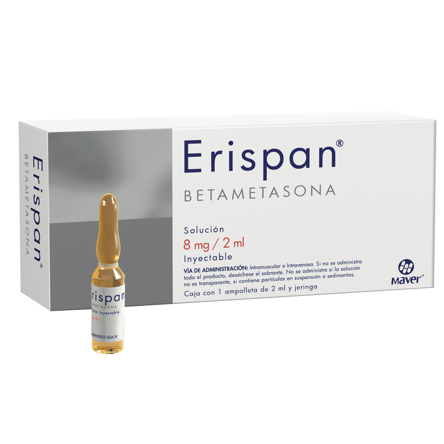 ERISPAN (BETAMETASONA 8MG/2ML) 1AMP SOL