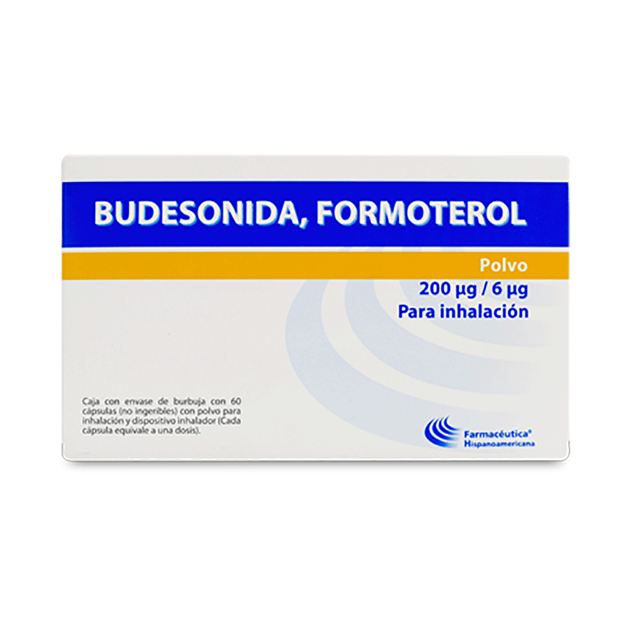 BUDESONIDA 200µg/ FORMOTEROL6µg 60CAPS