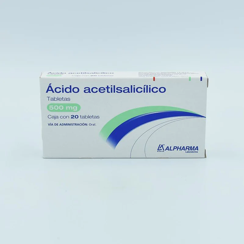 ACIDO ACETILSALICILICO 20 TAB 500 MG