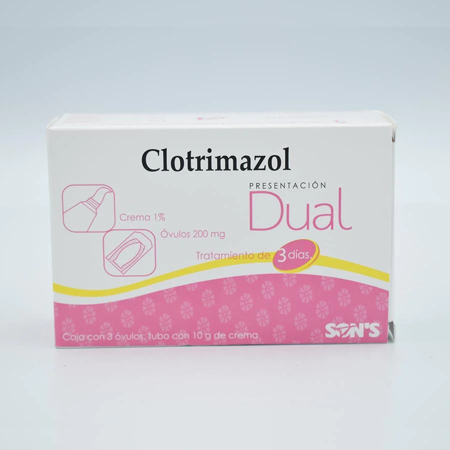 CLOTRIMAZOL DUAL 3 OVS 200MG 1CMA 10G 1%