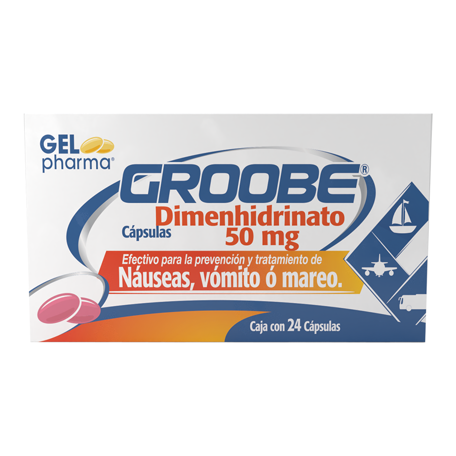 GROOBE (DIMENHIDRINATO 50MG) 24CAPS