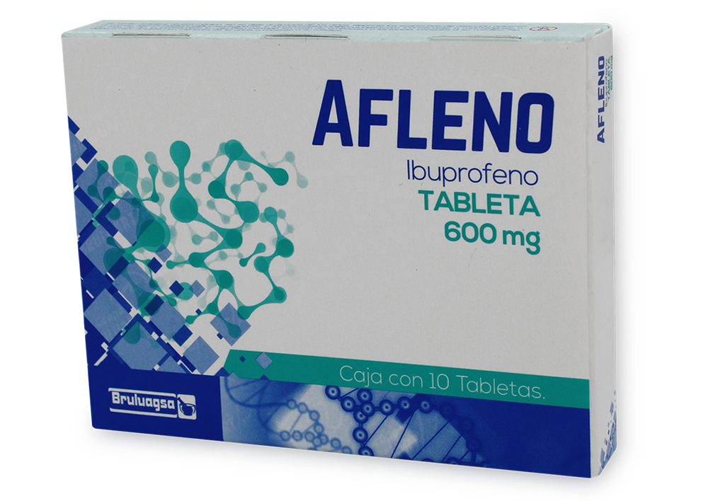AFLENO 10 TAB  IBUPROFENO 600 MG