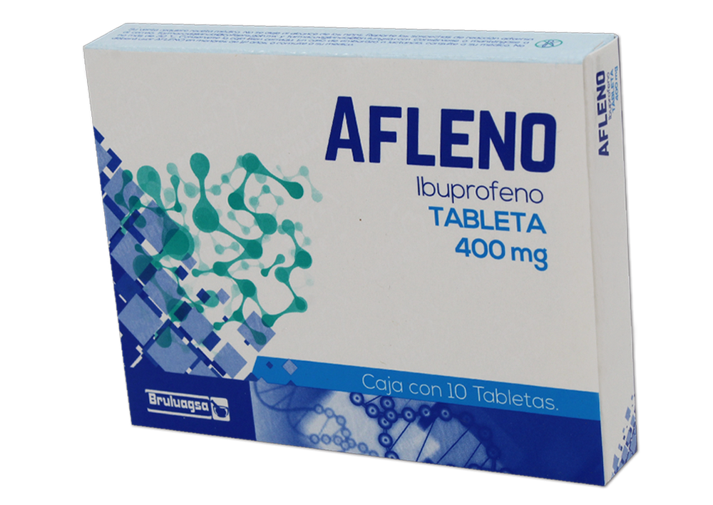 AFLENO 10 TAB IBUPROFENO 400 MG