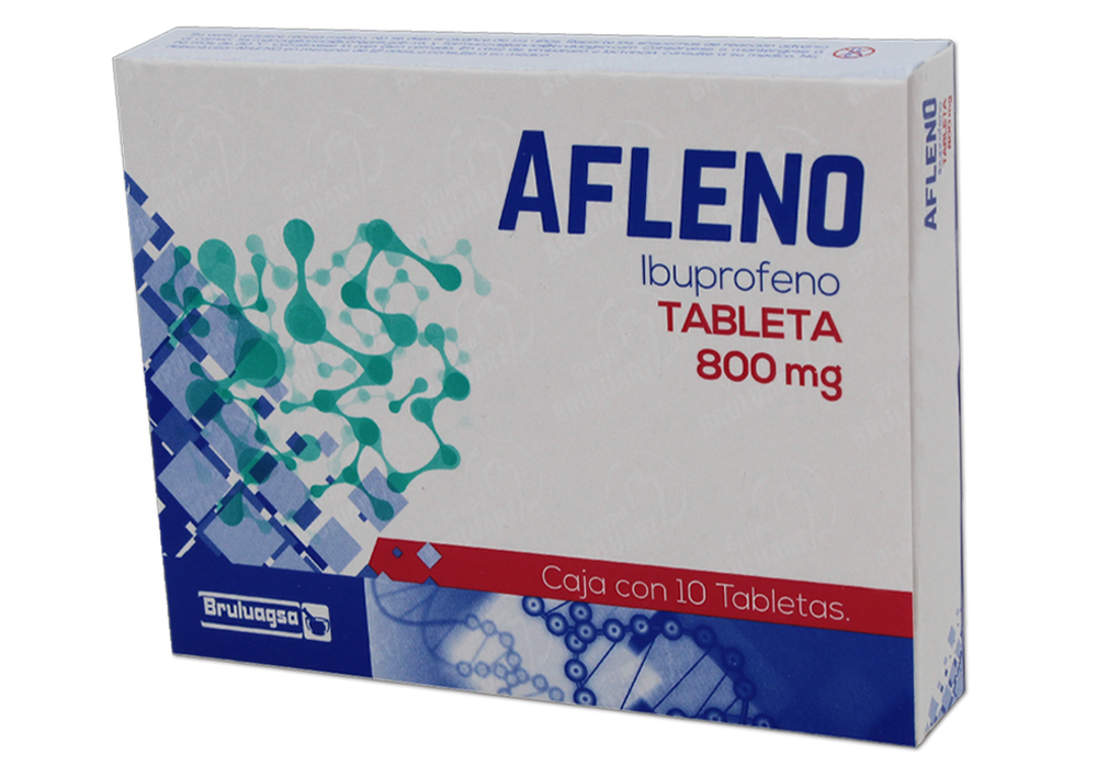 AFLENO 10 TAB  IBUPROFENO 800 MG