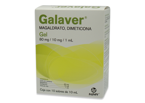 GALAVER GEL 10 SOB 80MG/10MG/10 ML MAGALDRATO;DIMETICONA