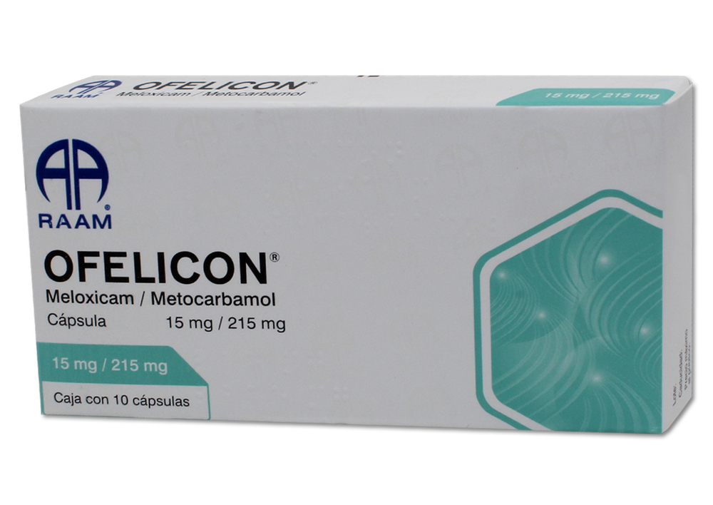 OFELICON 10 CAPS 15/215 MG MELOXICAM;METOCARBAMOL