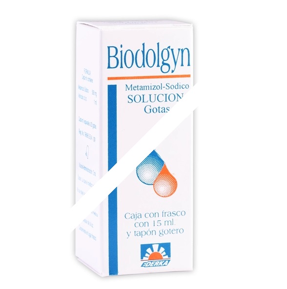 BIODOLGYN SOL. FCO. GOTERO 15 ML 500 MG/1ML METAMIZOL SODICO