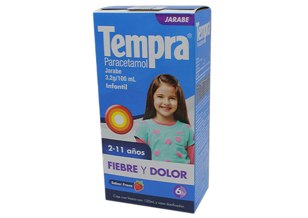 TEMPRA JARABE FRESA 3.2 G 120 ML PARACETAMOL
