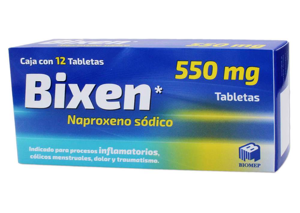 BIXEN 12 TAB 550 MG NAPROXENO