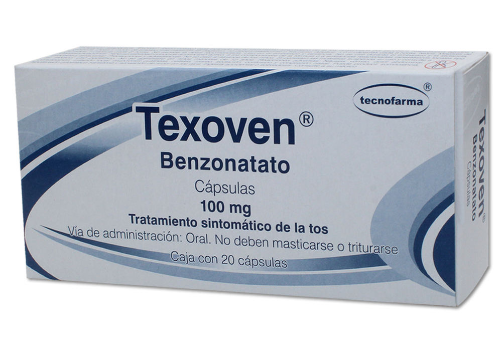 TEXOVEN 20 CAPS 100 MG BENZONATATO