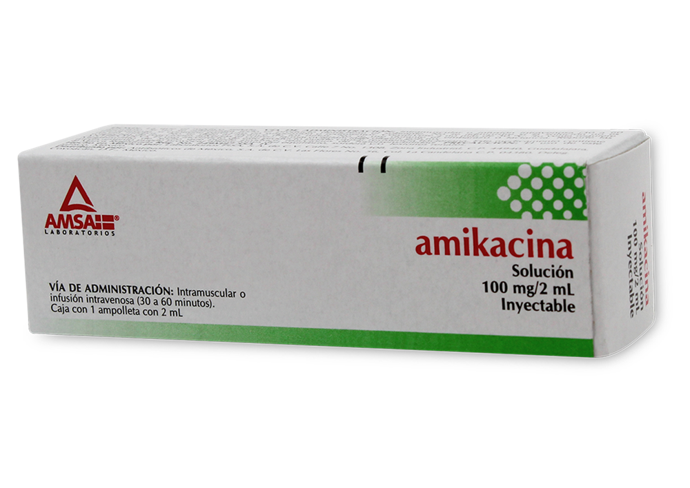 AMIKACINA 1 AMP 100 MG/2 ML AMIKACINA