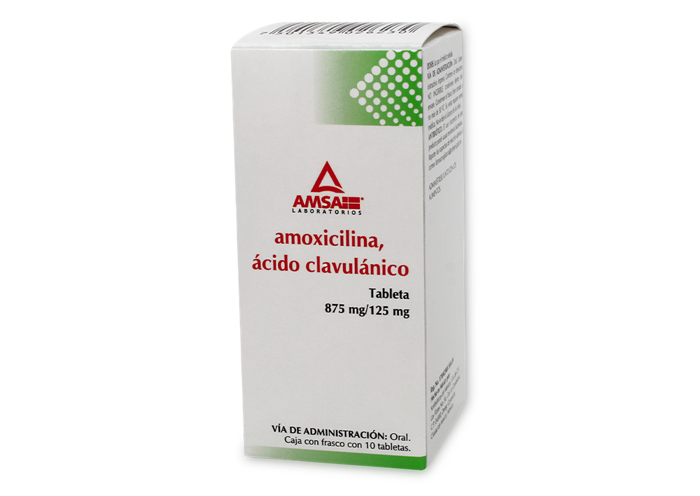 AMOXI/AC CLAVUL 10 TAB 875/125 MG AMOXICILINA;ACIDO CLAVULANICO