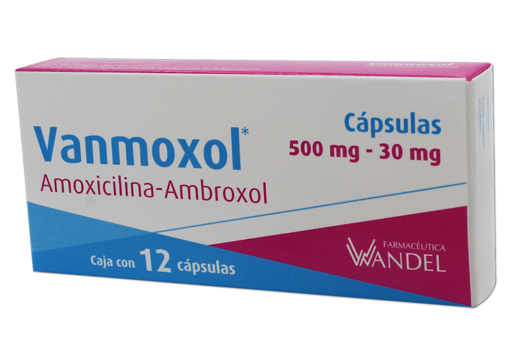 VANMOXOL 12 CAPS 500/30 MG AMOXICILINA;AMBROXOL