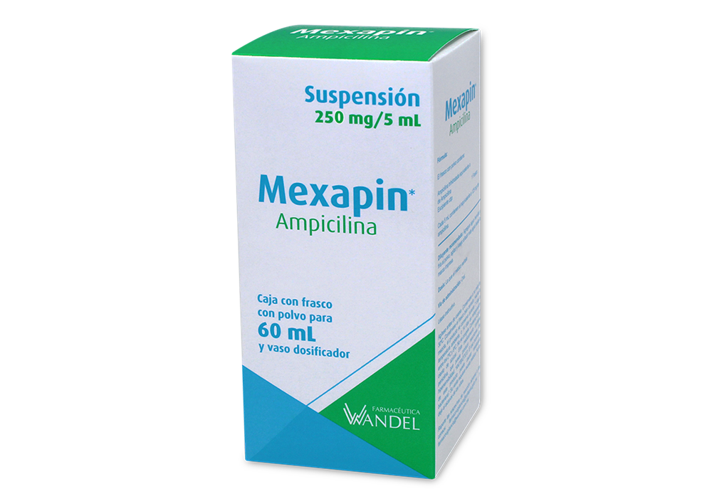 MEXAPIN 1 SUSP 250MG/5 60 ML AMPICILINA