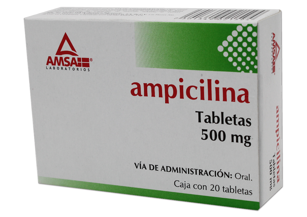 AMPICILINA 20 TAB 500 MG