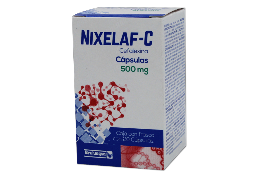 NIXELAF-C (CEFALEXINA) 20 CAPS 500 MG CEFALEXINA