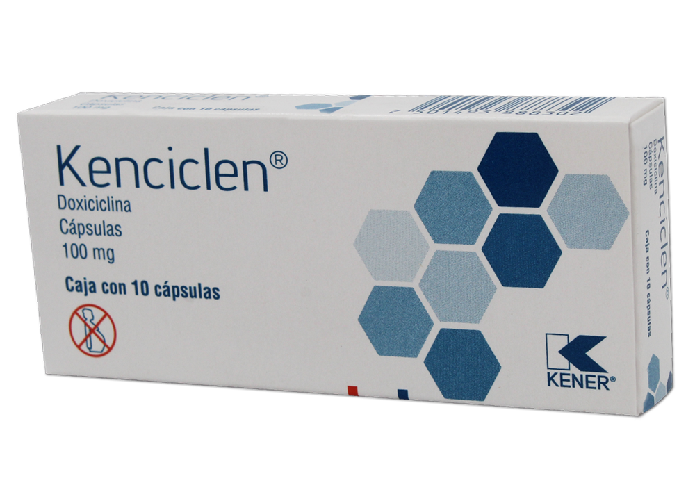 KENCICLEN 10 CAPS 100 MG DOXICICLINA