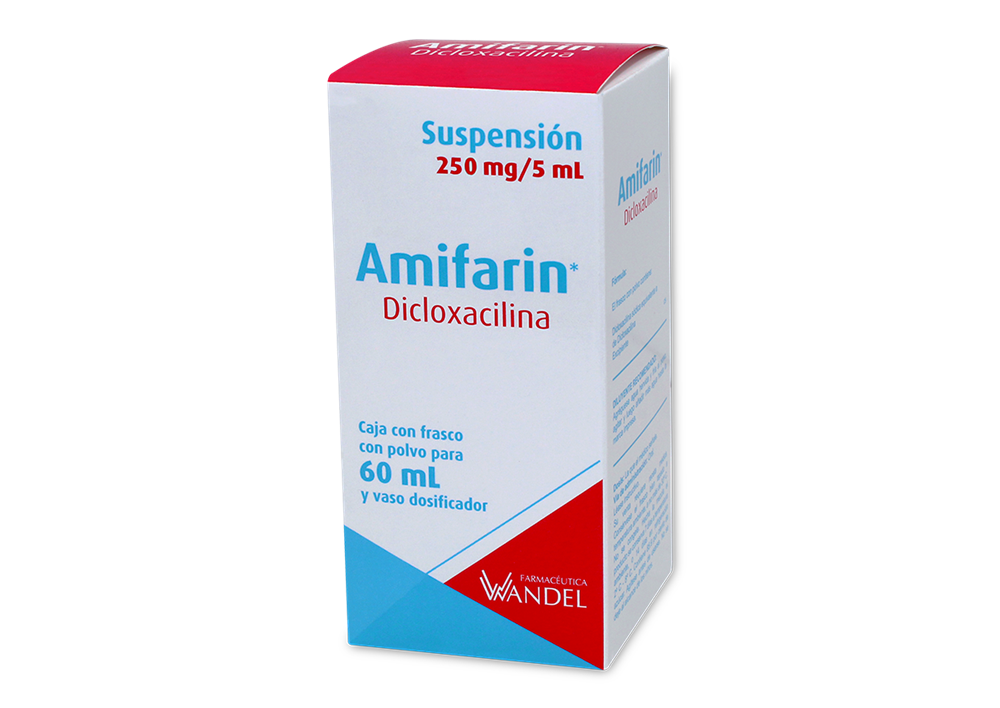 AMIFARIN 1 SUSP 250MG 60 ML DICLOXACILINA