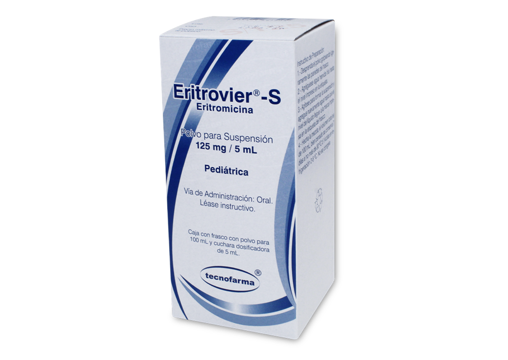 ERITROVIER-S 1 SUSP 125MG/100 ML ERITROMICINA