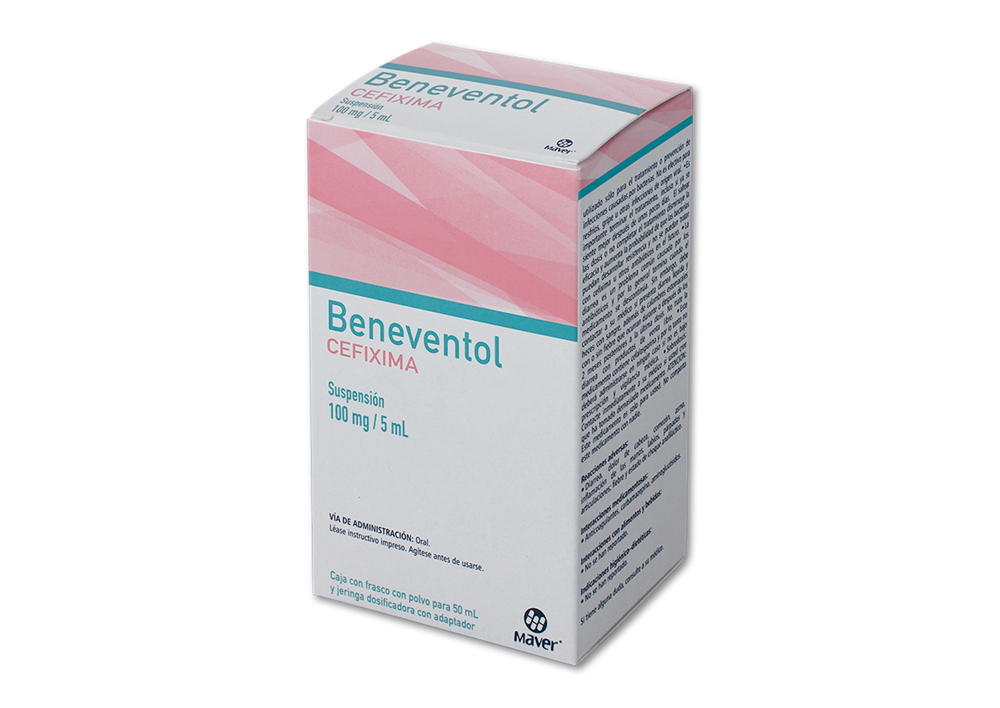 BENEVENTOL 1 SUSP 100MG/5ML/50 ML CEFIXIMA