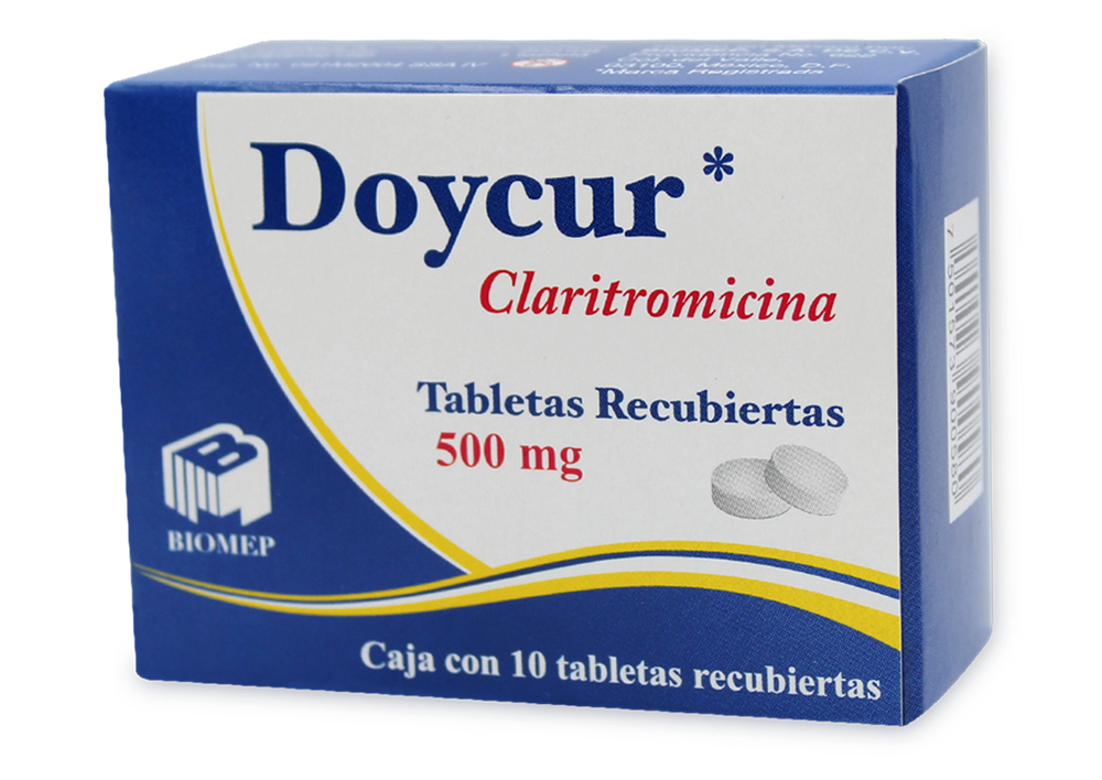 DOYCUR 10 TAB 500 MG CLARITROMICINA
