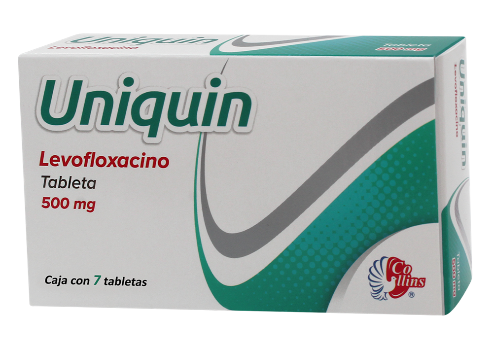 UNIQUIN 7 TAB 500 MG LEVOFLOXACINO