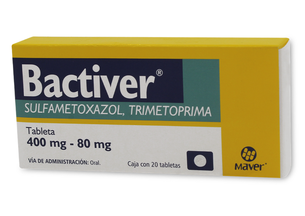 BACTIVER 20 TAB 400/80 MG TRIMETOPRIMA;SULFAMETOXAZOL