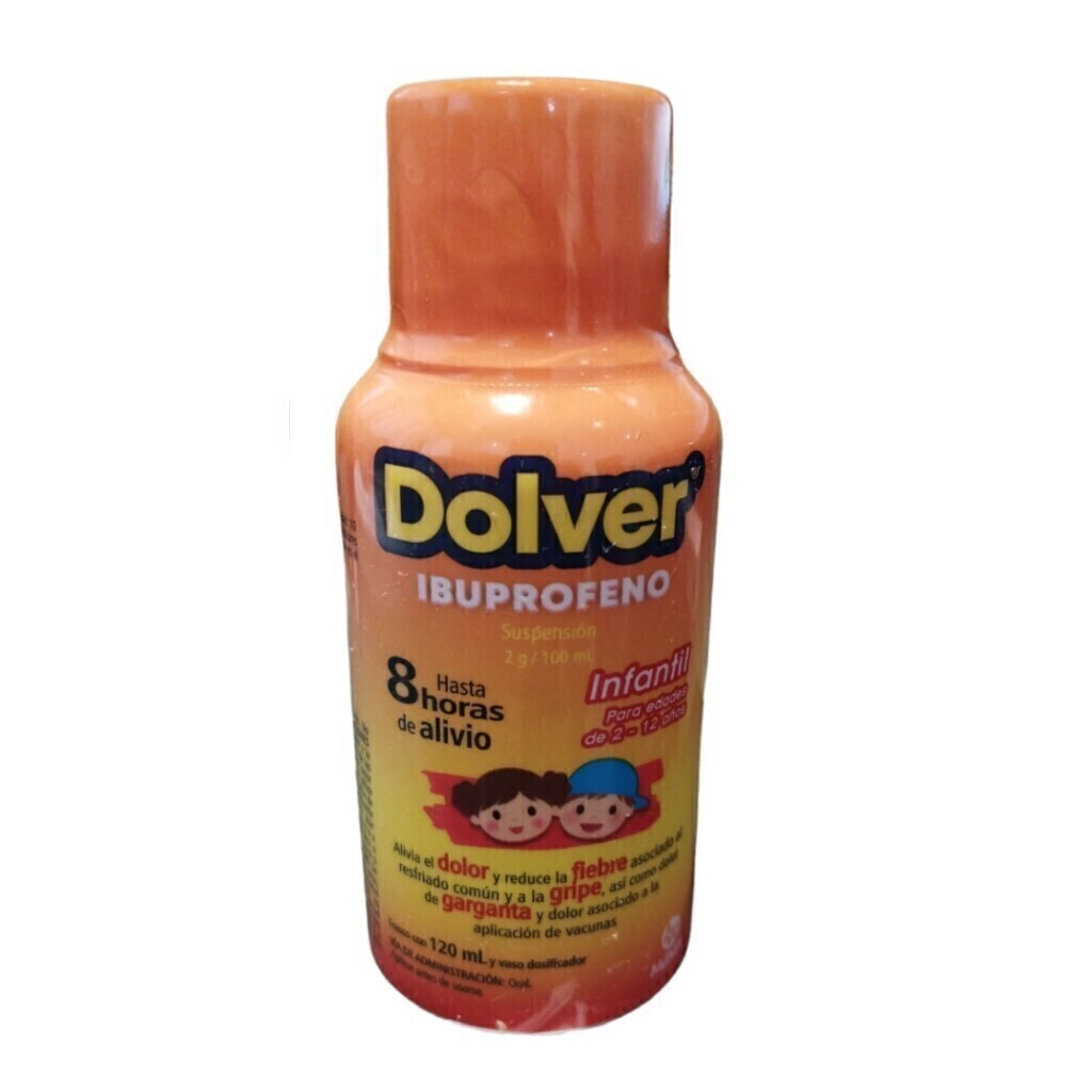 DOLVER NARANJA (IBUPROFENO 100MG/5ML) SUP 120ML