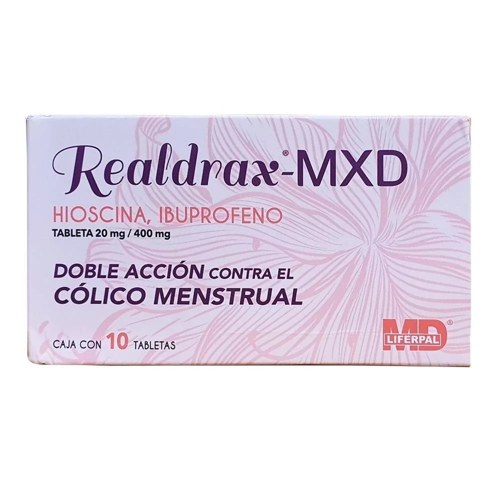 REALDRAX-MXD (HIOSCINA/IBUPROFENO 20MG/400MG) 10TABS