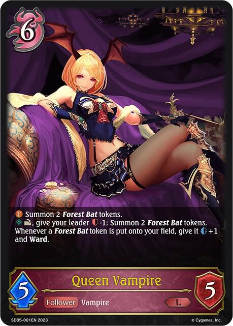 Queen Vampire Card