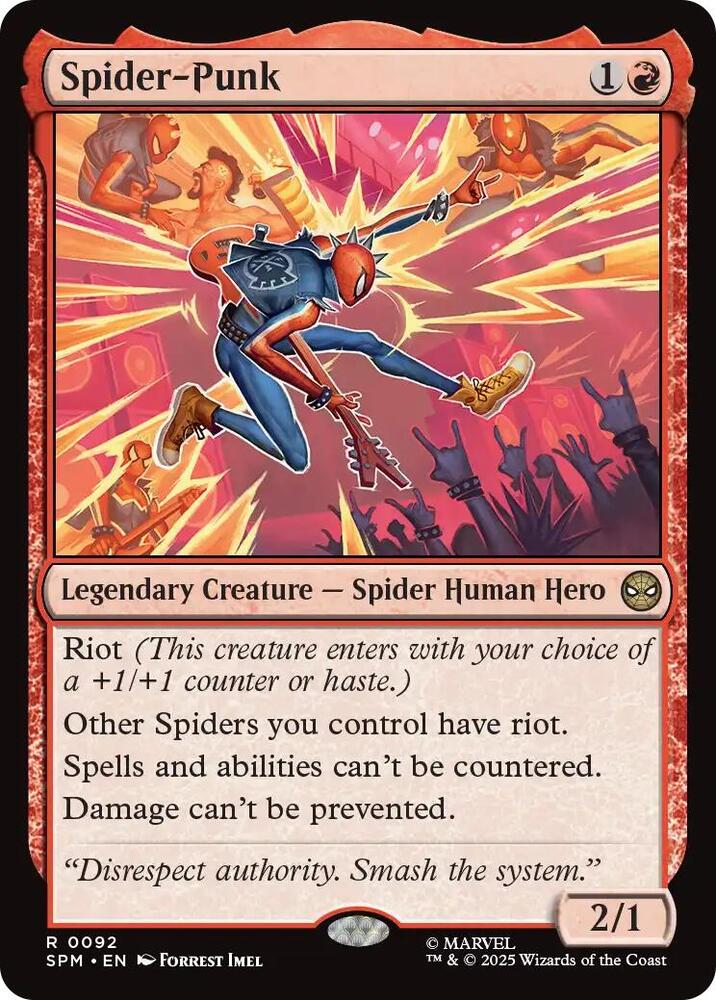 Spider-Punk Magic Card
