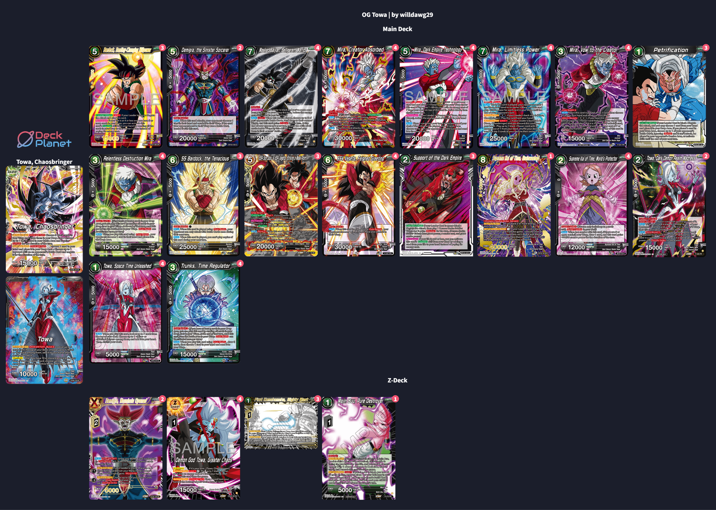 Towa, Chaosbringer Full Deck 