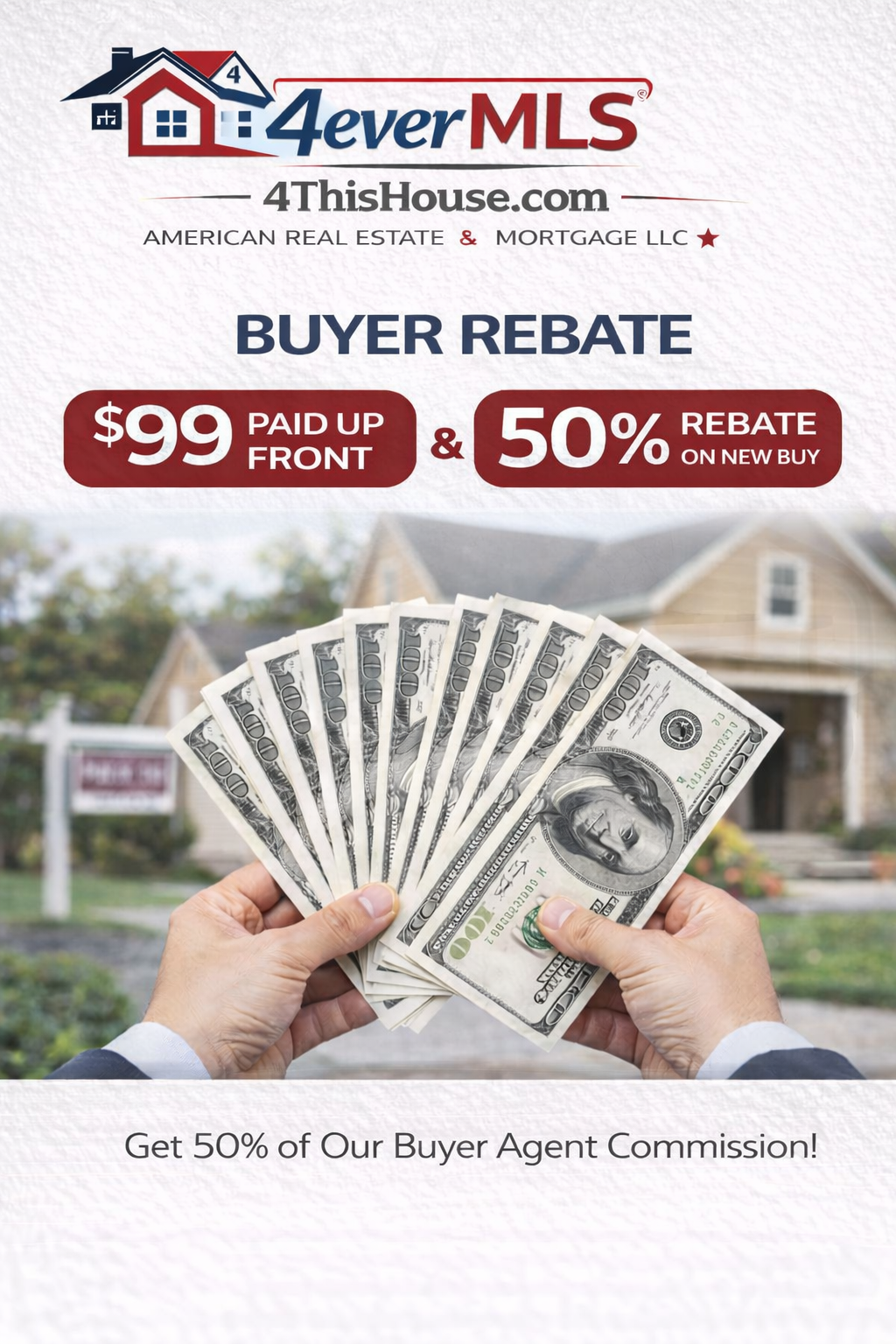 🏡 New Home Purchase Rebate — 50% of Commission