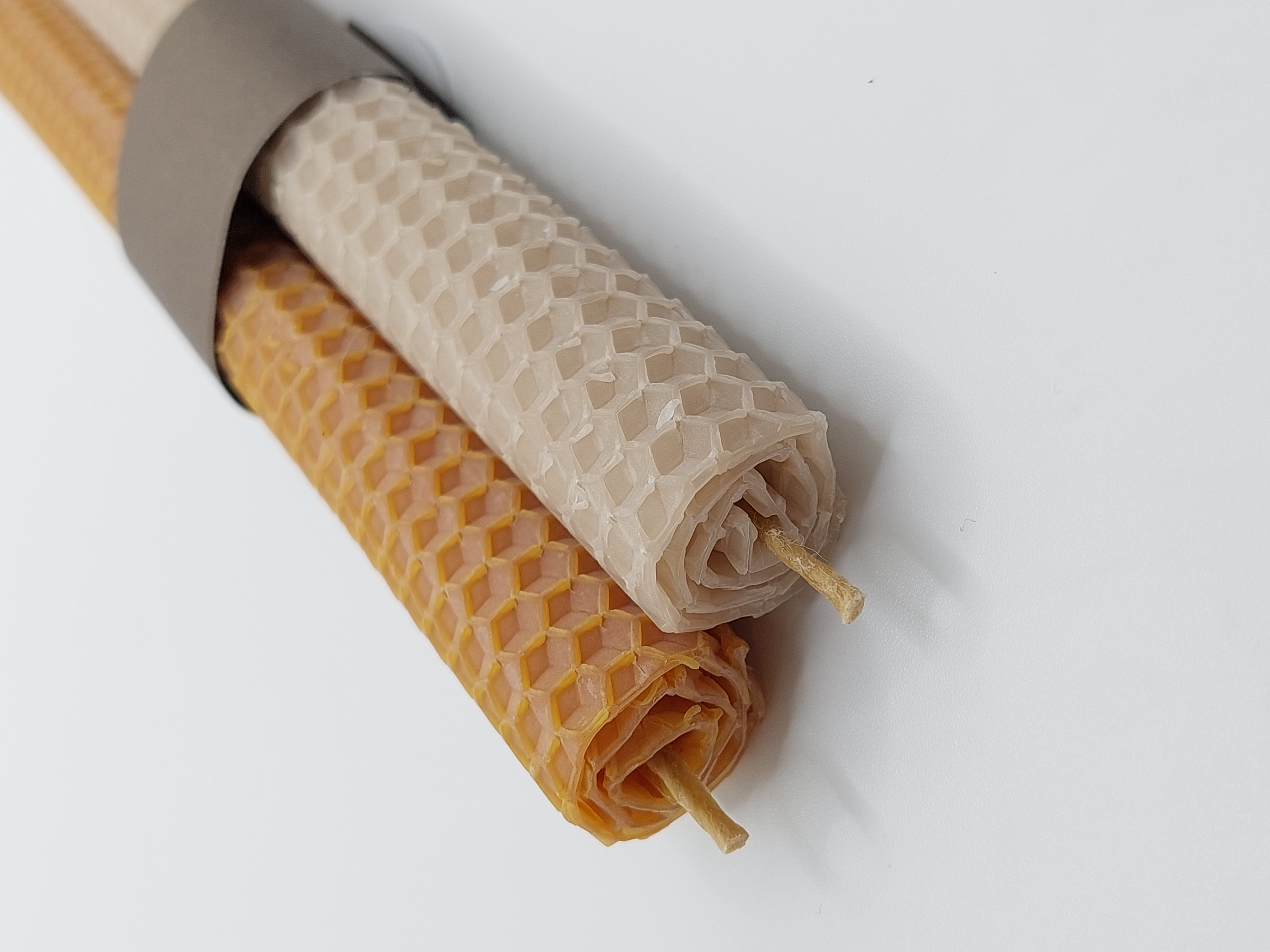  Bienenwachskerzen in naturtönen