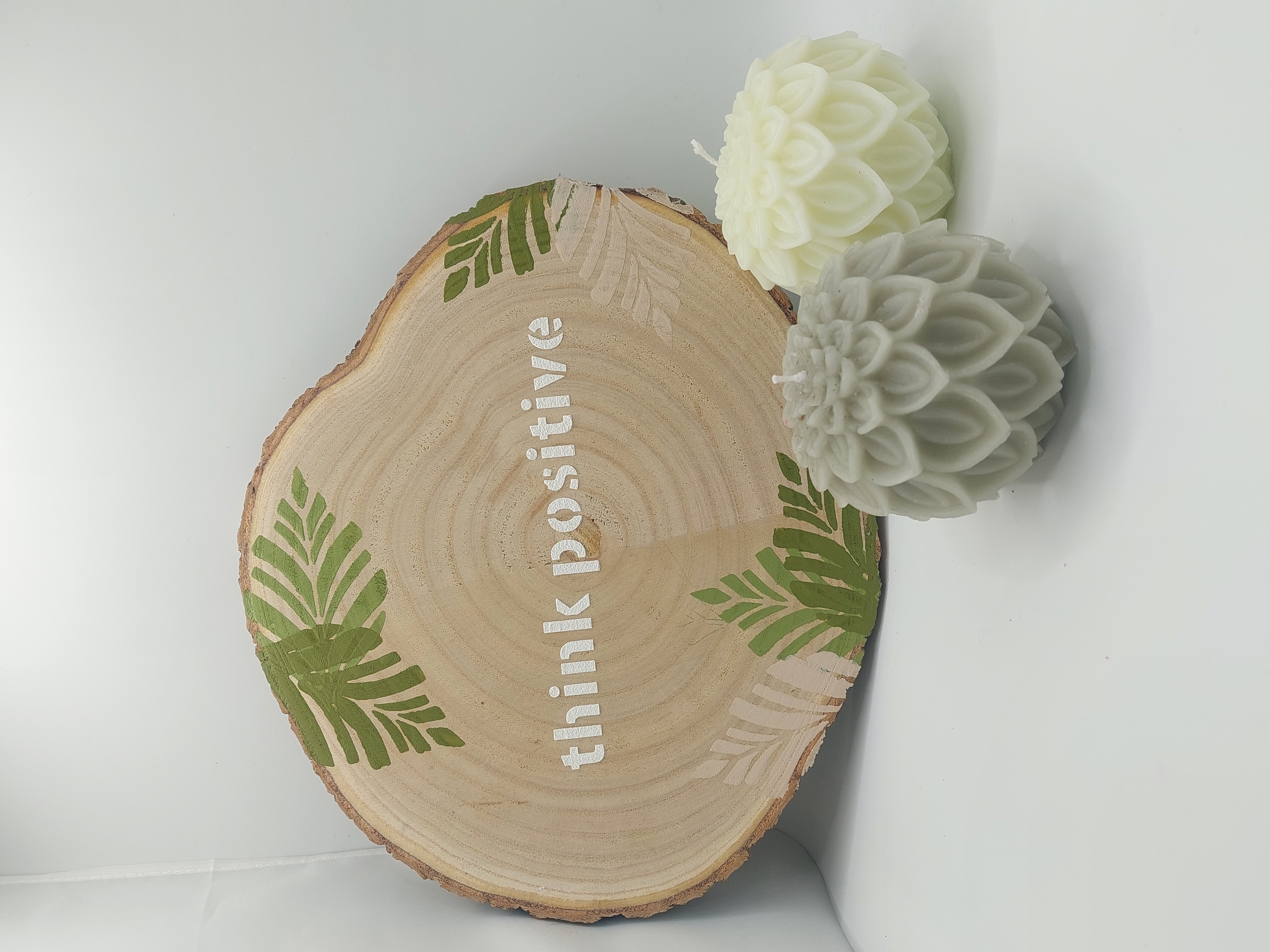 Holzscheibe Dekoration