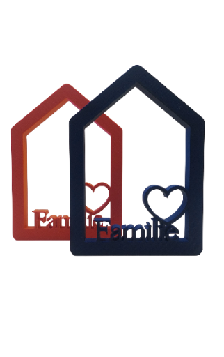 Hausförmiges Dekoelement